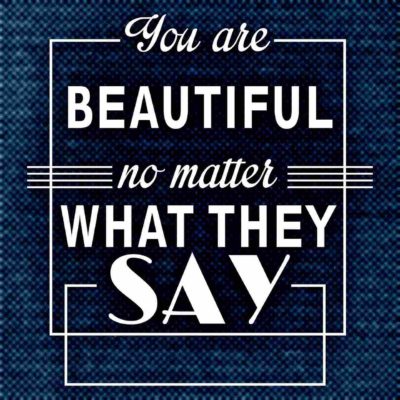 you are beautiful graphic