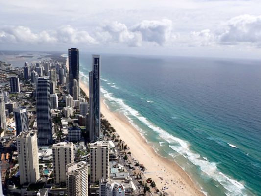 view from Q1 skypoint gold coast