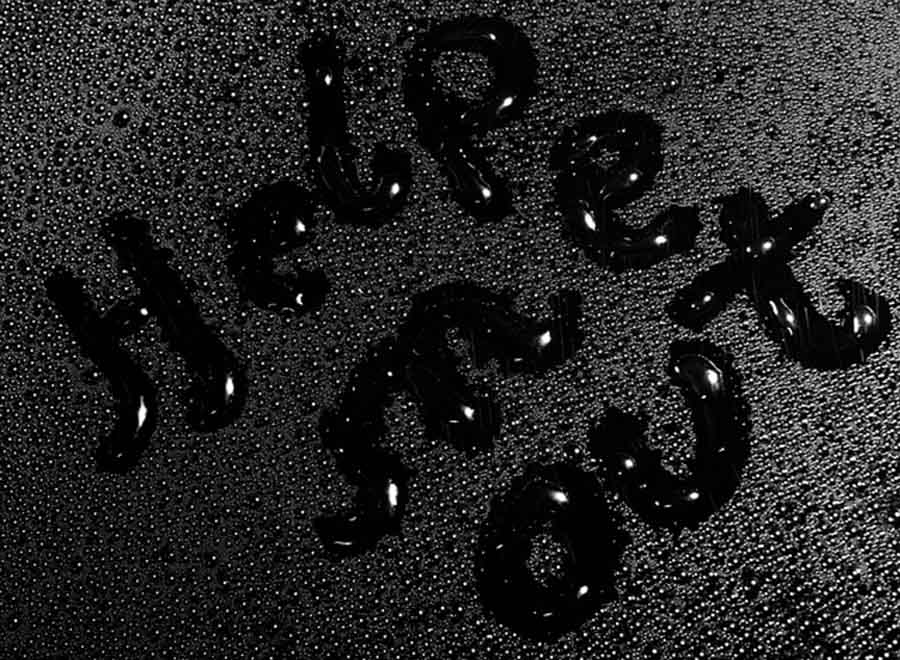 help me out written on a wet glas wall